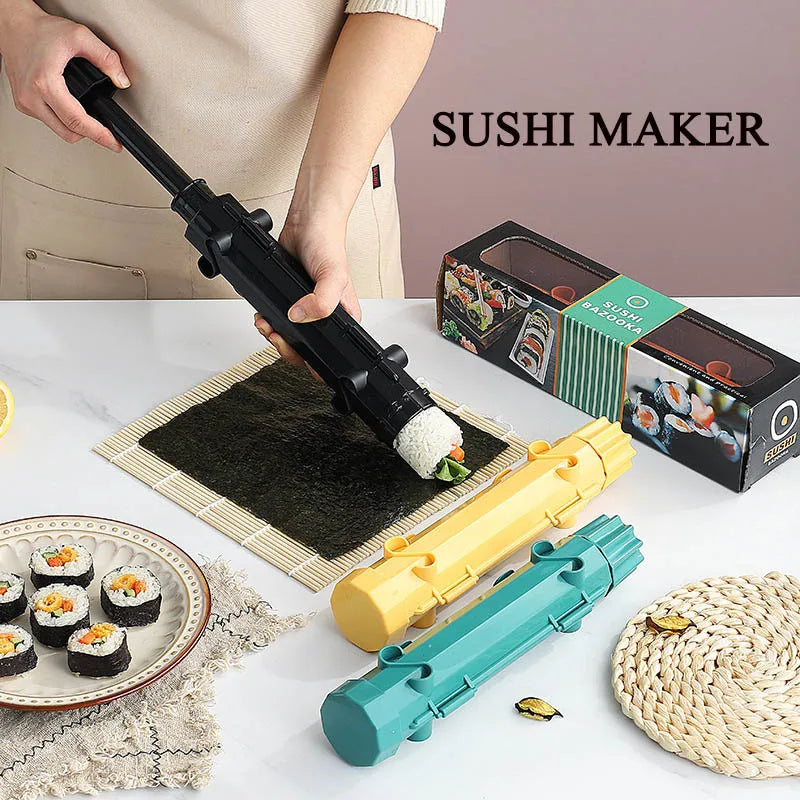 Sushi Tools Quick Make Japanese Roller Rice Vegetable Meat Roll Sushi DIY Sushi Making Machine Kitchen Supplies Beauty World Shop