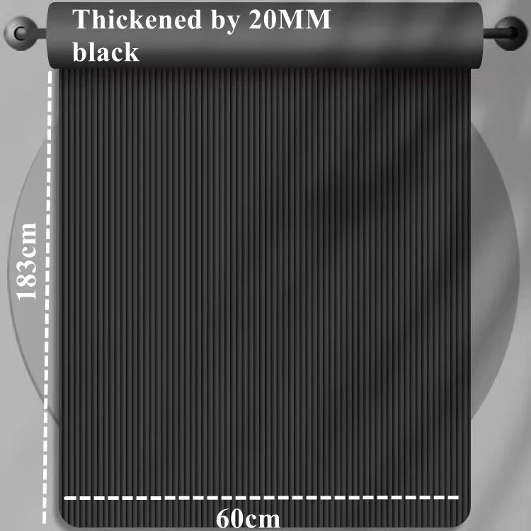 20MM 183×60cmThick Yoga Mats Anti-slip Sport Fitness Mat Blanket for Exercise Yoga and Pilates Gymnastics Mat Fitness Equipment Beauty World Shop
