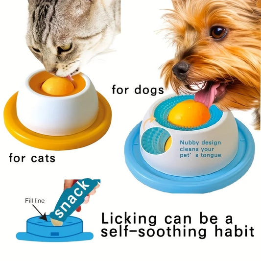Pet Lick Mat Yogurt Licking Plate Slow Feeder for Dogs & Cats - Interactive Snack Bowl, Promotes Dental Health, Pet Licking Mat Beauty World Shop