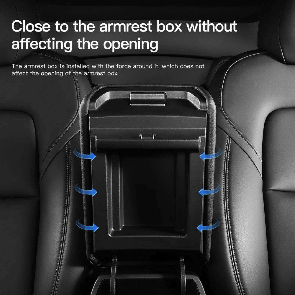 YZ For Tesla Model 3 Y Highland Juniper Car Center Console Armrest Pad Soft Case Central Armrest Box Cover 2026 Auto Accessories Beauty World Shop