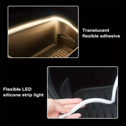 Car high brightness trunk lighting ambient light interior decoration LED wiring free automatic sensing tailgate light strip Beauty World Shop