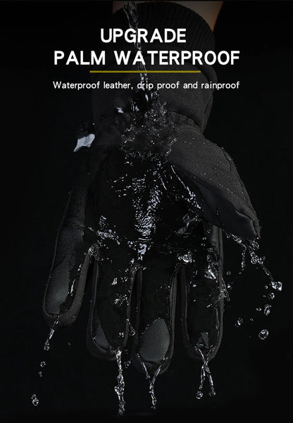 Thermal Winter Cycling Ski Gloves Outdoor Sports Running Motorcycle Touch Screen Fleece Gloves Non-slip Warm Full Fingers Gloves Beauty World Shop
