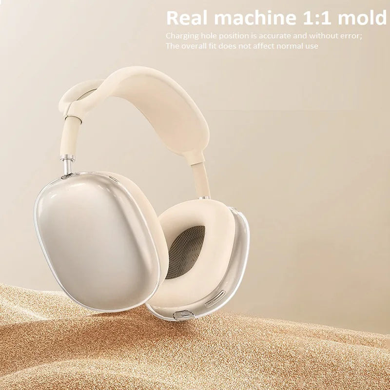 Headphones Ear Pads Scratch Resistant Hearing Aid Case Transparent TPU Three Piece Set for Airpods Max Case Accessories EJBHT07