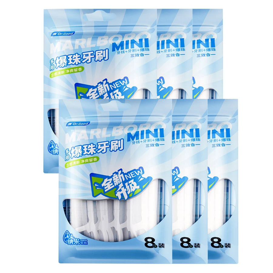 Portable Travel Toothbrush Mini Exploded Bead Toothbrush Disposable Adult Cleaning Toothbrush Individually Packaged Beauty World Shop