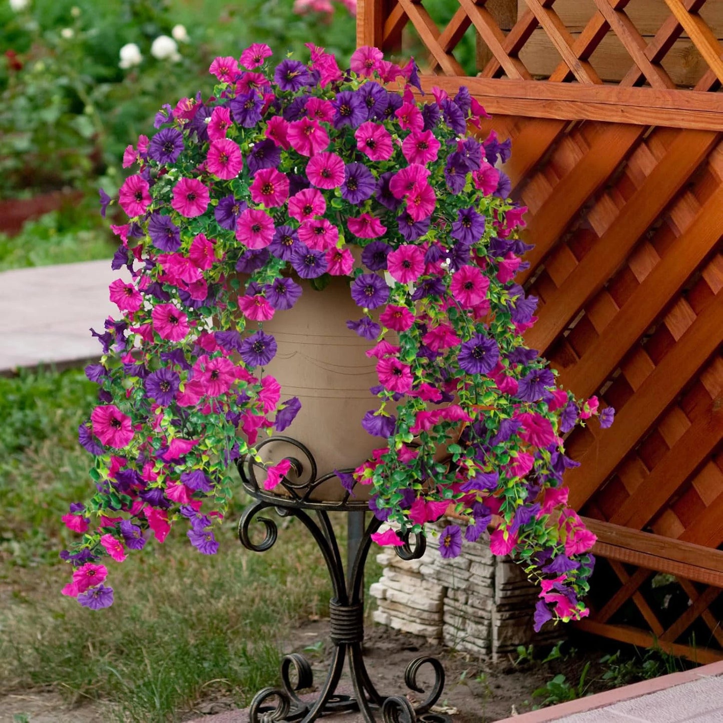 1/2Pcs Artificial Flowers Vine Morning Glory Wedding Bridal Home Room Table Festival Decor Outdoor Yard Garden Arch DIY Gift Box Beauty World Shop