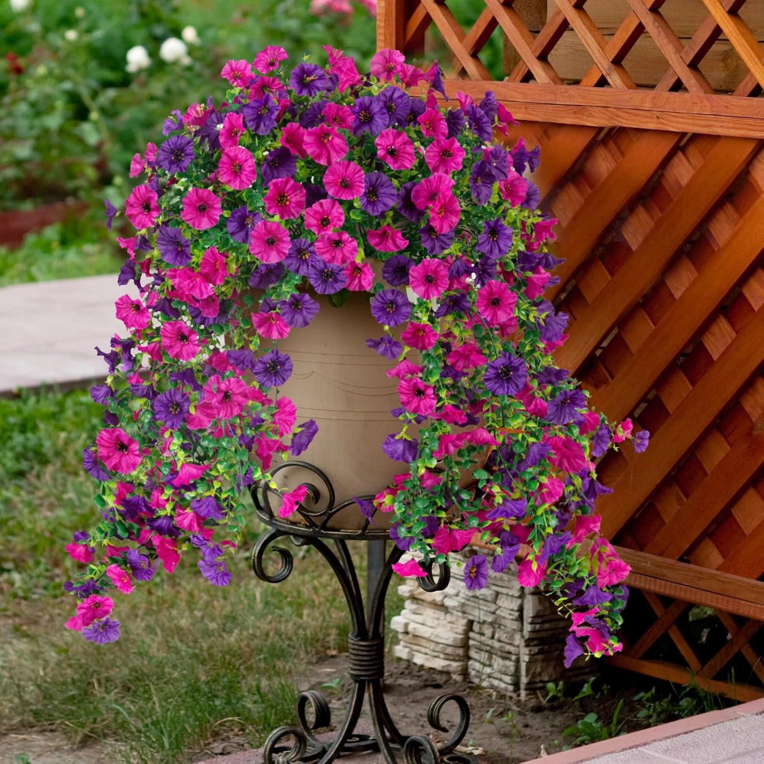 1/2Pcs Artificial Flowers Vine Morning Glory Wedding Bridal Home Room Table Festival Decor Outdoor Yard Garden Arch DIY Gift Box Beauty World Shop