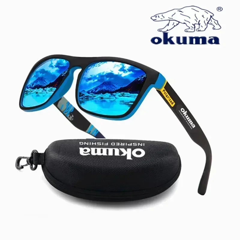 Okuma Polarized Sunglasses UV400 for Men and Women Outdoor Hunting, Fishing, Driving Bicycles, Sunglasses Optional Box Beauty World Shop