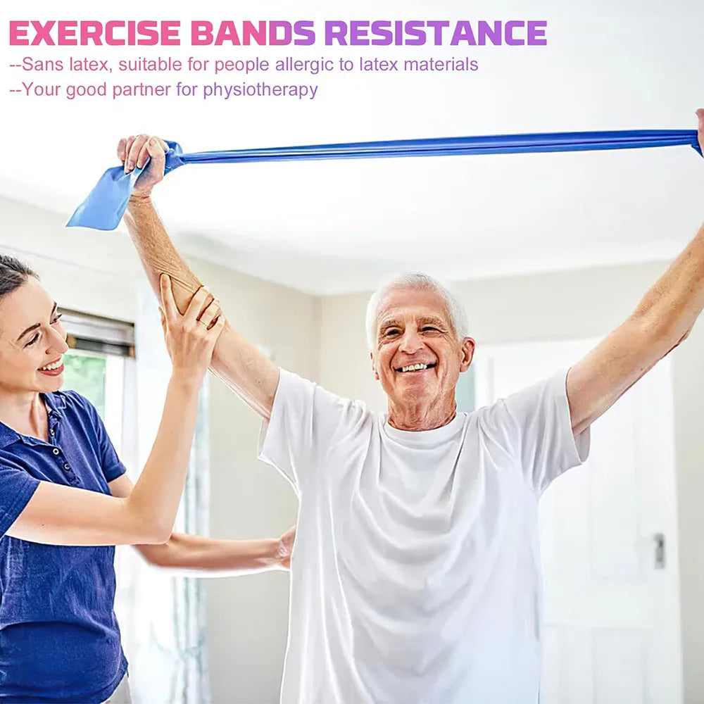 Resistance Bands Exercise Physical Therapy Bands Yoga Pilates Pull Strap for Home Gym Fitness Stretching Strength Training Beauty World Shop