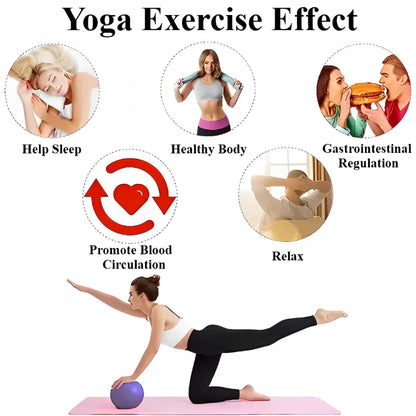 Yoga Pilates Explosion-Proof Ball Exercise Gymnastic Fitness Balance Gym Core Indoor Training Mini Balls Small Therapy Improves Beauty World Shop