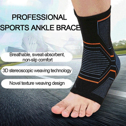 LOOGDEEL 1PCS Elastic Knitted Sports Ankle Support Brace Fitness Cycling Yoga Basketball Volleyball Foot Joint Ankle Protection Beauty World Shop