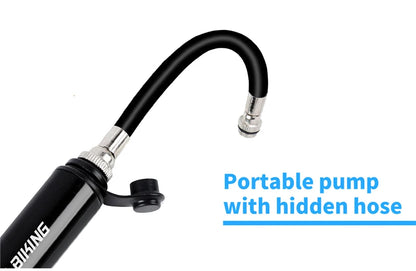WEST BIKING 100Psi Mini Bike Pump Aluminum Alloy Bicycle Hand Air Pump Tire Inflator Schrader Presta Valve MTB Road Cycling Pump Beauty World Shop
