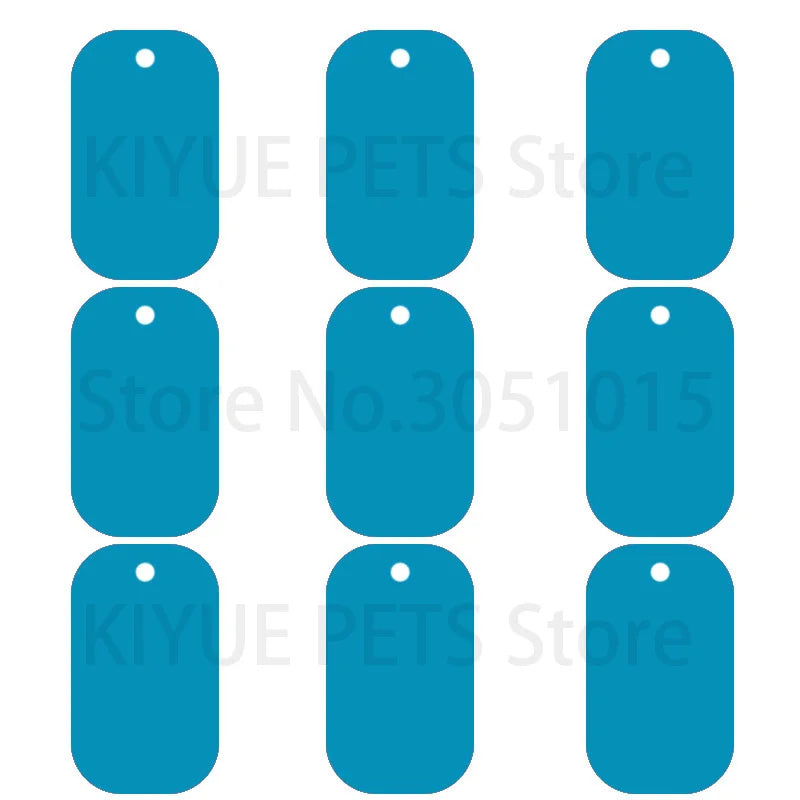 100Pcs Dog Tag Military Pet Id Tags Aluminum Name Pendant Blank Dog Tags Personalized Customized Dog Tag Beauty World Shop