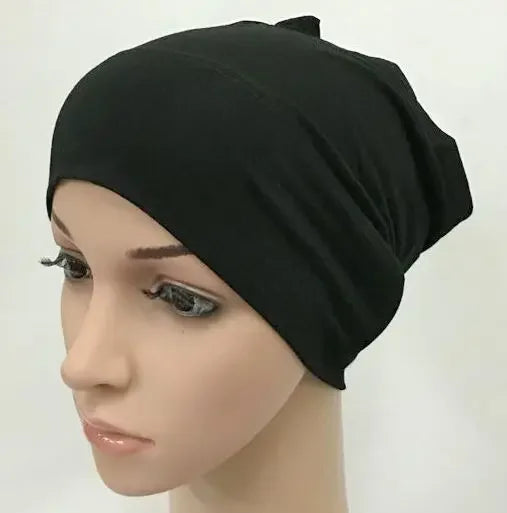 2020 soft modal inner Hijab Caps Muslim stretch Turban cap Islamic Underscarf Bonnet hat female headband tube cap turbante mujer Beauty World Shop