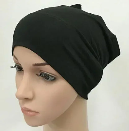 2020 soft modal inner Hijab Caps Muslim stretch Turban cap Islamic Underscarf Bonnet hat female headband tube cap turbante mujer Beauty World Shop