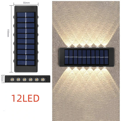 Solar LED Outdoor Light Solar Lighting Sensor Lamp Streetlights Exterior Garden Decoration Garland Waterproof Solar Wall Light Beauty World Shop