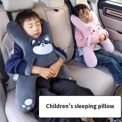 1Set Car Cute Cartoon Pillow Car Mounted Child Sleeping Pillow Car Removable Comfortable Breathable Headrest Lumbar Support Beauty Trend Shop