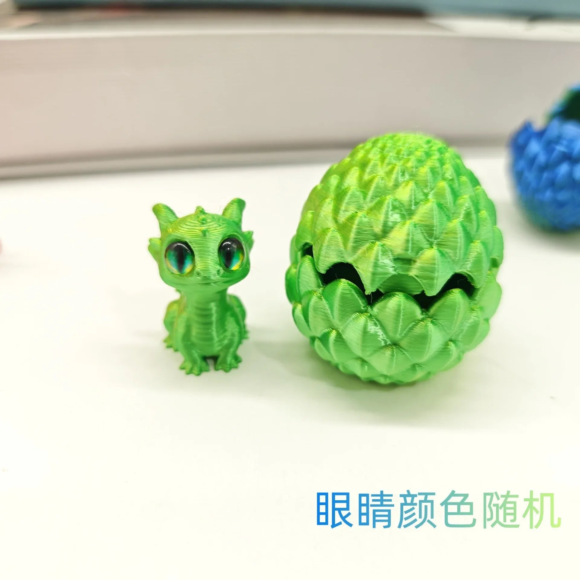 3D Printed Toys Artistic Dragon Egg Statue Small Hatching Dragon Figure Modern Home Decoration Miniature Desk Decor Beauty World Shop