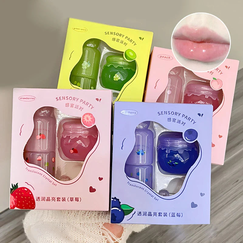 SENSORY PARTY Hydrating & Brightening Lip Mask - Deep Moisture, Lip Wrinkle Reduction, 24-Hour Hydration Lip Oil Beauty Trend Shop