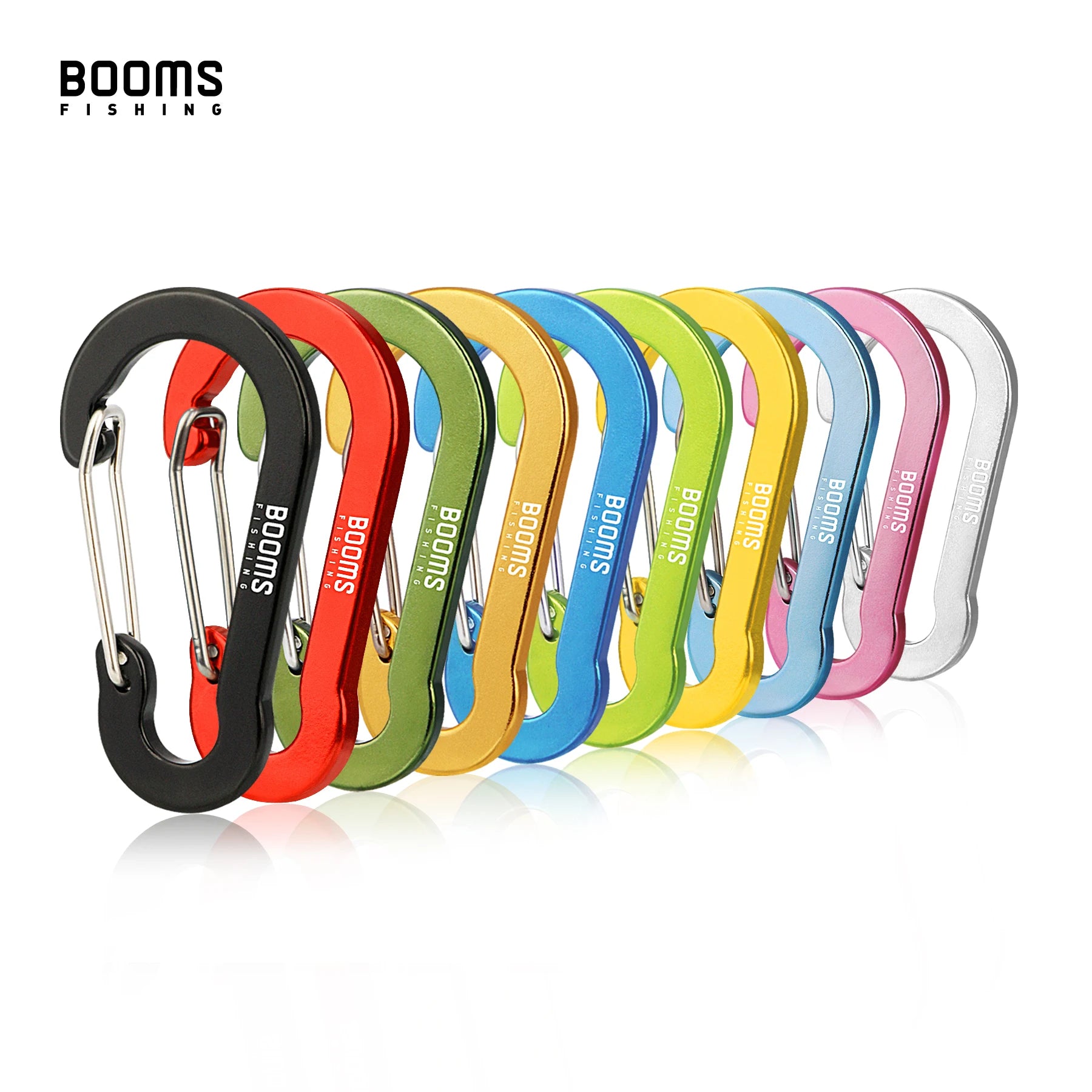 Booms Fishing CC1 Steel Small Carabiner Clips Outdoor Camping  Multi Tool  Fishing Acessories 6pcs Beauty World Shop