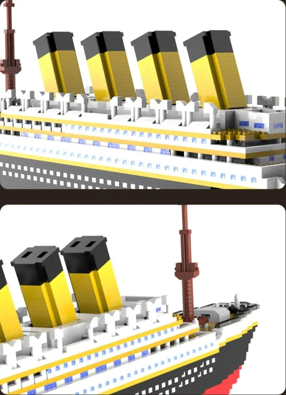 4000+Pcs Titanic Model Cruise Ship Building Blocks MOC Boat Bricks Collection DIY Construction Toys for Children Gift Beauty World Shop
