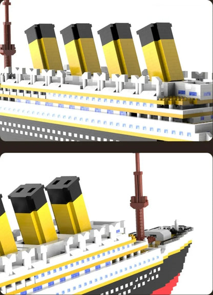 4000+Pcs Titanic Model Cruise Ship Building Blocks MOC Boat Bricks Collection DIY Construction Toys for Children Gift Beauty World Shop