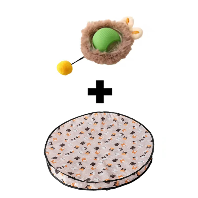 Cat toy ball fast rolling bag cat toy simulation hunting interactive hunting cover suitable for indoor play
