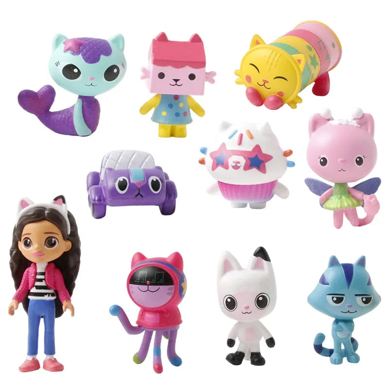 Gabby's Dollhouse Action Figure Toys Cute Doll Collection Cartoon Model Beauty World Shop