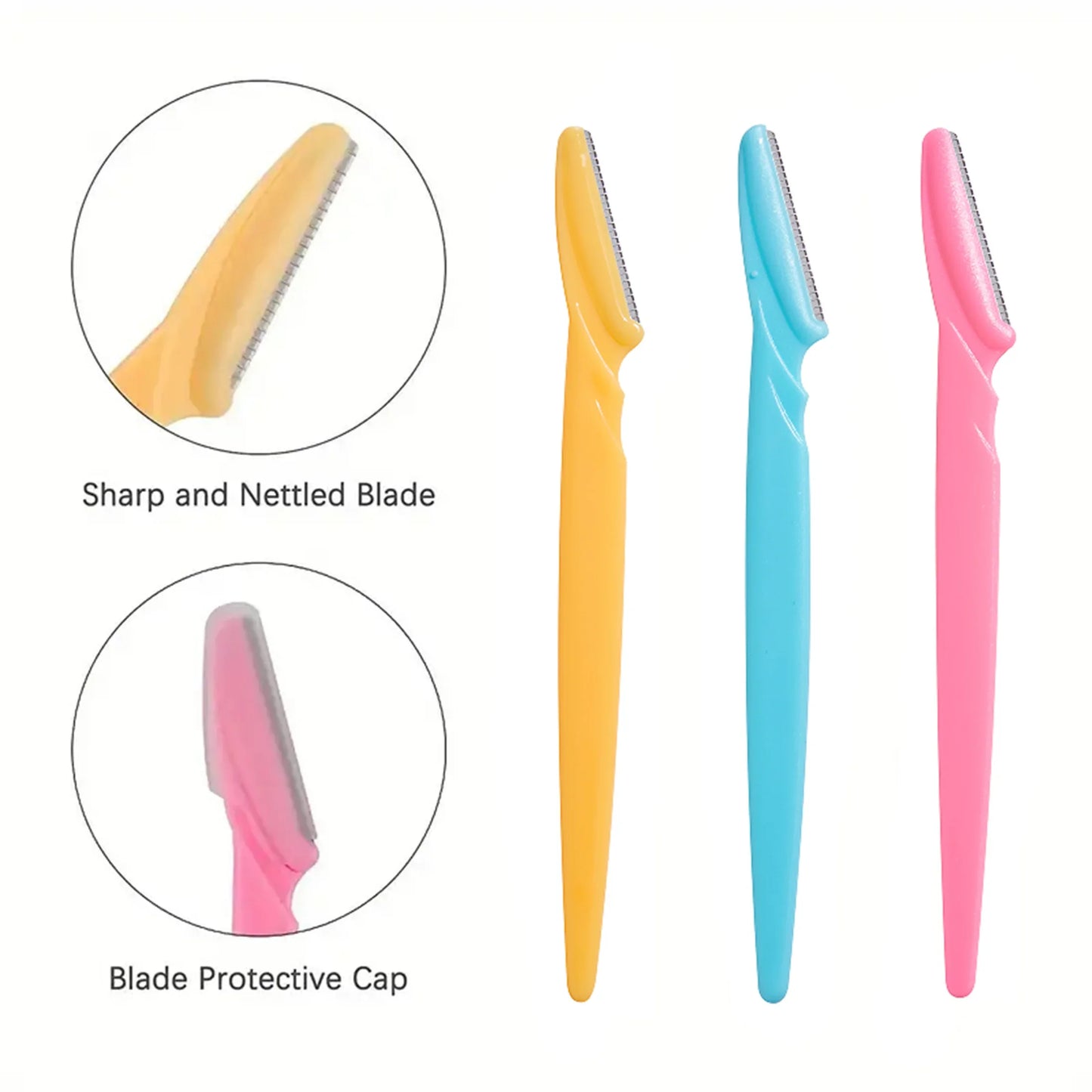 Portable Eyebrow Trimmer Blade Women's Face Shaver Safety Knife Makeup Scraper Hair Removal Tool for Eyebrow Epilation Beauty Trend Shop