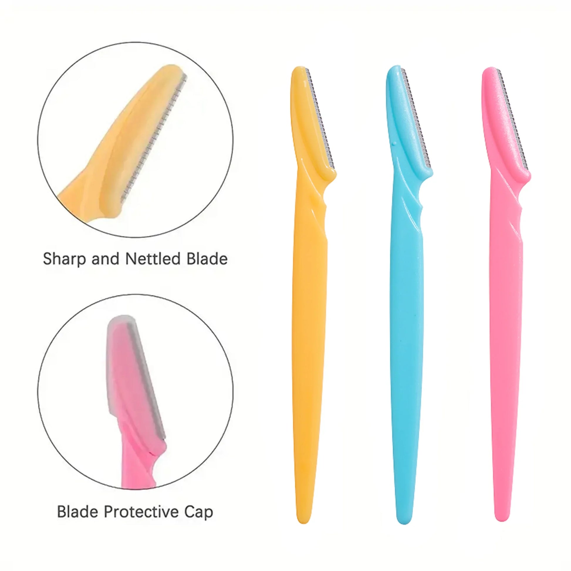 Portable Eyebrow Trimmer Blade Women's Face Shaver Safety Knife Makeup Scraper Hair Removal Tool for Eyebrow Epilation Beauty Trend Shop