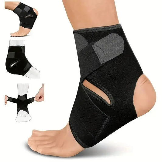 Adjustable Ankle Brace Breathable & Comfortable Elastic Ankle Support Sleeve Running Basketball Volleyball Foot Tendon Support Beauty World Shop