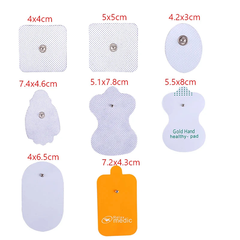 Reusable Self Adhesive Gel Electrode Pads for Tens Acupuncture Physiotherapy Digital Electrode Therapy Machine Pulse Stimulator Beauty World Shop