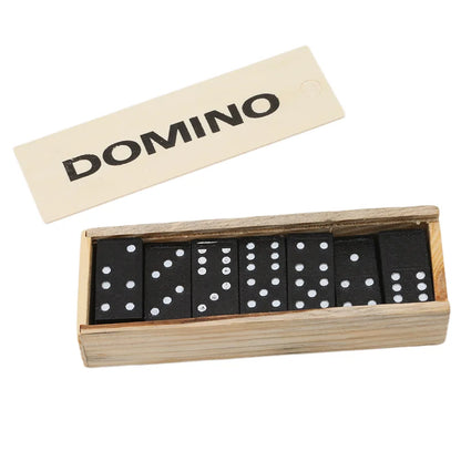 28pcs/Set Wooden Domino Board Games Table Game Domino Toys, Kid Children Educational Toys For Children Gifts Christmas gift Beauty World Shop