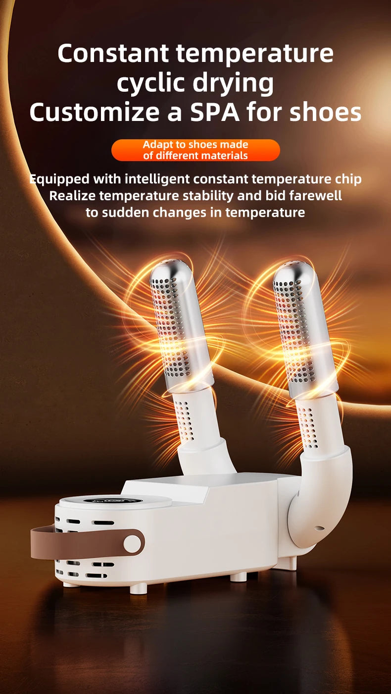 HOMEFISH Intelligent Shoe Dryer Quick Drying Deodorizing Sterilizing Adjustable Timer Household Shoe Warmer And Heater Beauty World Shop