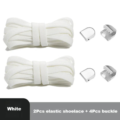 No tie Shoelaces for Shoes 8MM Flat Elastic laces Sneakers Kids Adult Quick Shoelace without ties Shoe Accessories Beauty World Shop