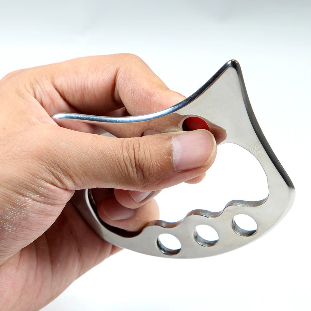 Professional Gua Sha Massage Tools, Stainless Steel Guasha Tool,Manual Massage Sticks for Jawline Sculpting & Puffiness Reducing Beauty World Shop