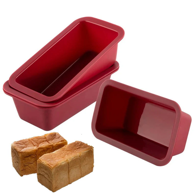 Silicone Baking Molds NonStick Rectangle Cake Pans Mini Loaf Pan Easy Release Bread Toast Mould Kitchen Accessories Pastry Tool Beauty World Shop