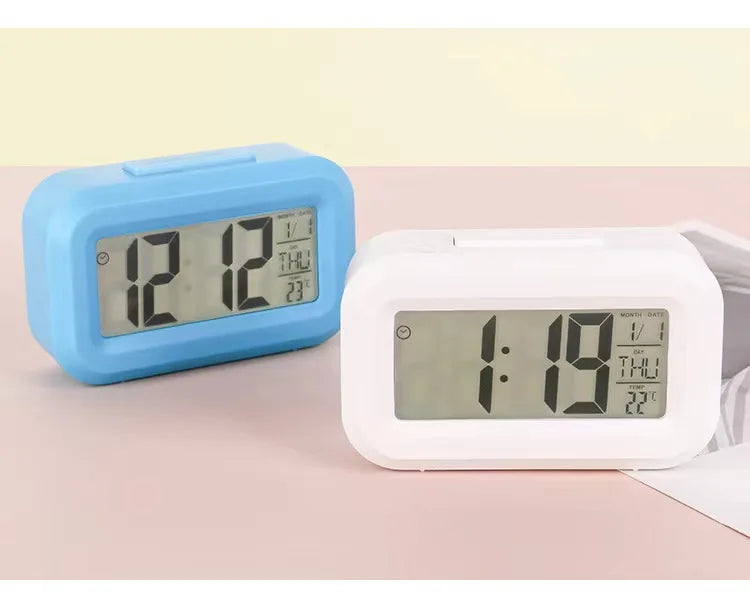 Alarm Clock Digital Clock LED Electronic With Backlight Snooze Calendar For Home Office Desktop Table Screen Display Watch Beauty World Shop