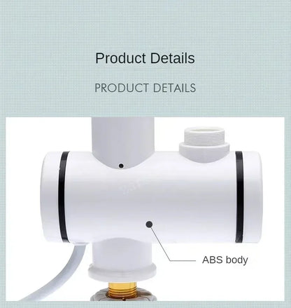 3000W Electric Kitchen Water Heater Tap Instant Hot Water Faucet Heater Cold Heating Faucet Tankless Instantaneous Water Heater Beauty World Shop