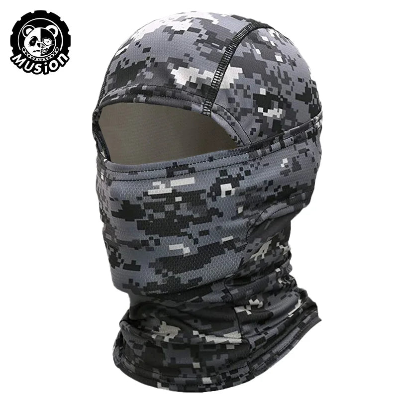 MusionTactical Balaclava Full Face Mask Quick-dryHiking Cycling Camping Hunting AirsoftHood Cap Bike Head Cover Summer Men Women Beauty World Shop