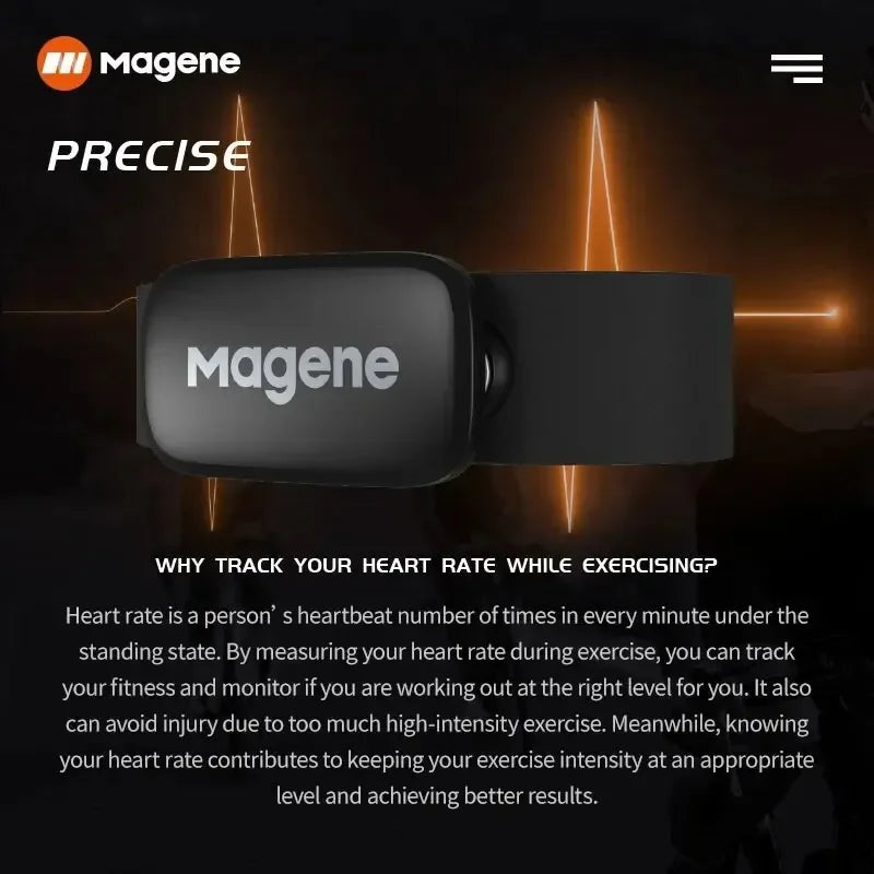 Magene H303 H64 Heart Rate Monitor Mover Sensor Dual ANT Bluetooth With Chest Strap Cycling Computer Bike Wahoo Garmin Sports Beauty World Shop