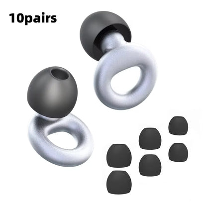 Silicone Earplugs for Swimming Sleep Noise Cancel Noise Reduction-Soundproof Reduce Disturbances -Quality loop Earplugs Beauty World Shop