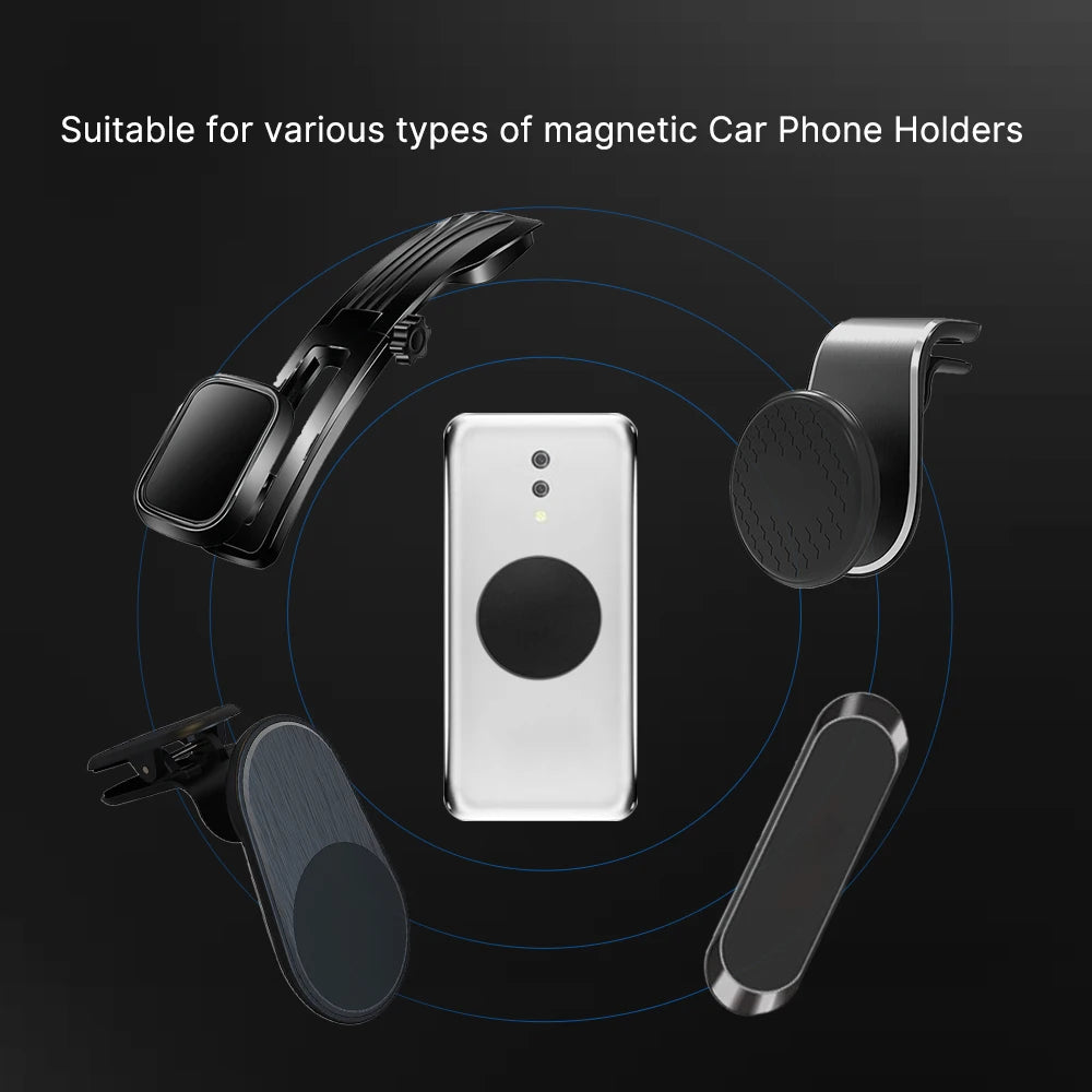 Metal Plate For Car Phone Holder Magnetic Universal Iron Sheet Disk Sticker Mount Mobile Phone Magnet Stand For IPhone Beauty World Shop
