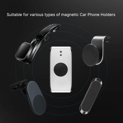 Metal Plate For Car Phone Holder Magnetic Universal Iron Sheet Disk Sticker Mount Mobile Phone Magnet Stand For IPhone Beauty World Shop