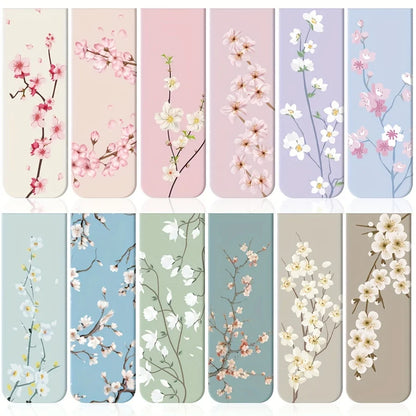 12pcs Magnetic Bookmarks For Women Flower Planner Magnetic Bookmark Assorted Book Magnets Page Markers Clip Magnetic Bookmarks Beauty World Shop