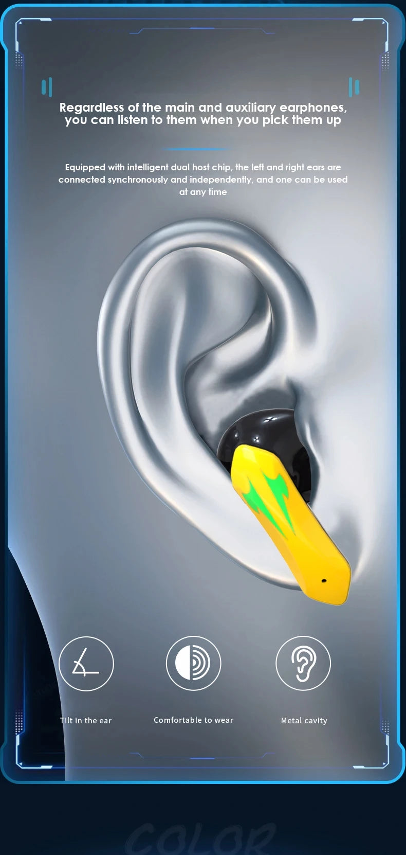 Bluetooth Earphones With Low Latency High Quality Gaming Long Battery Life Music Wireless Bluetooth Outdoor Sports Earphones Beauty World Shop