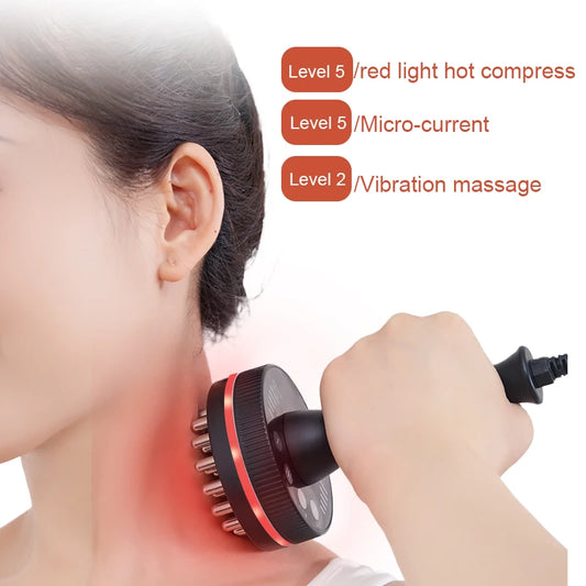 Electric Gua Sha Massager, Heating Body Massage Brush for Neck, Shoulder, Back, Legs and Abdomen, Portable Warm Massage Device f Beauty World Shop