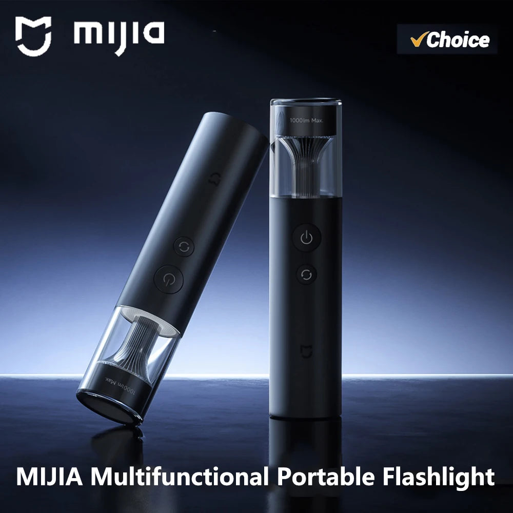 MIJIA Multifunctional Portable Flashlight， Lightweight And Portable，30H Ultra-long Battery Life，1000 Lumens Strong Light -CN Beauty World Shop