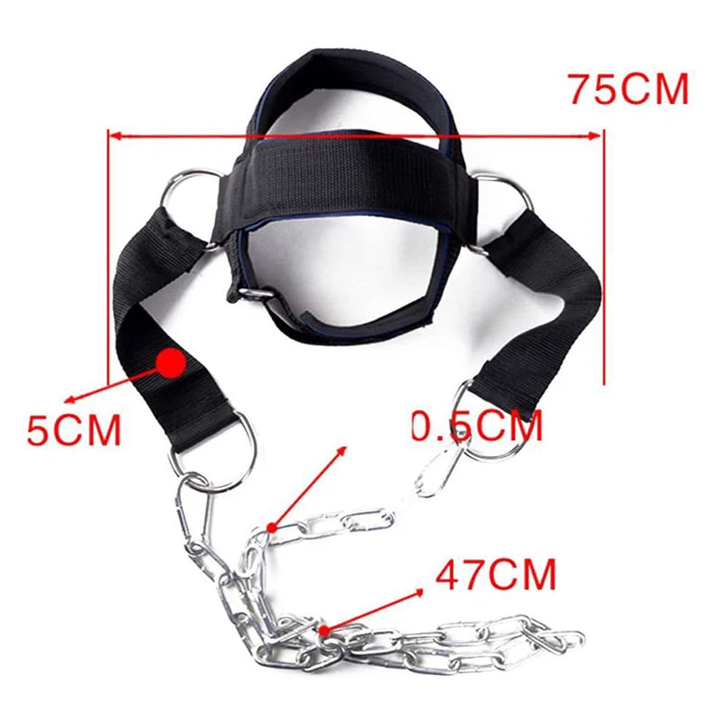 Head Neck Training Head Harness Weight Bearing Cap Body Strengh Adjustable Exercise Strap Neck Muscle Power Training Gym Fitness Beauty World Shop