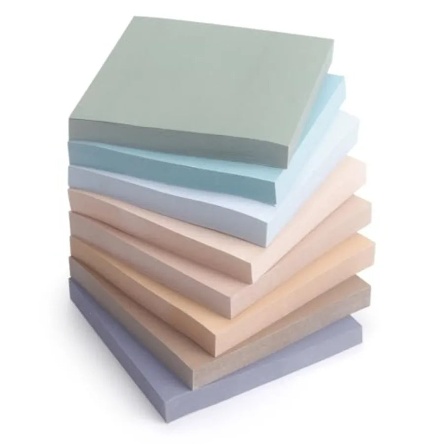 8 Pads Sticky Notes 3x3 Self-Stick Notes 8 Bright Multi Colors Purple Sticky Notes, 85 Sheet/Pad Beauty World Shop