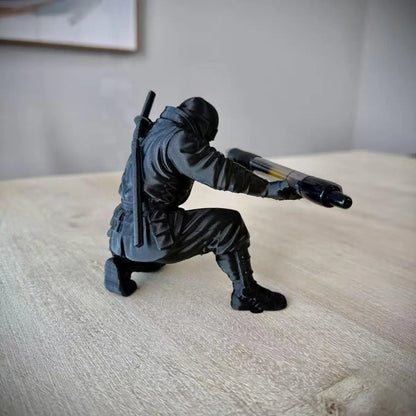 Desktop Art 3D Printed Ninja Pen Holder Unique Figurine Stationery Organizer Pencil Figurines Desk Decor Craft For Pen Storage Beauty World Shop
